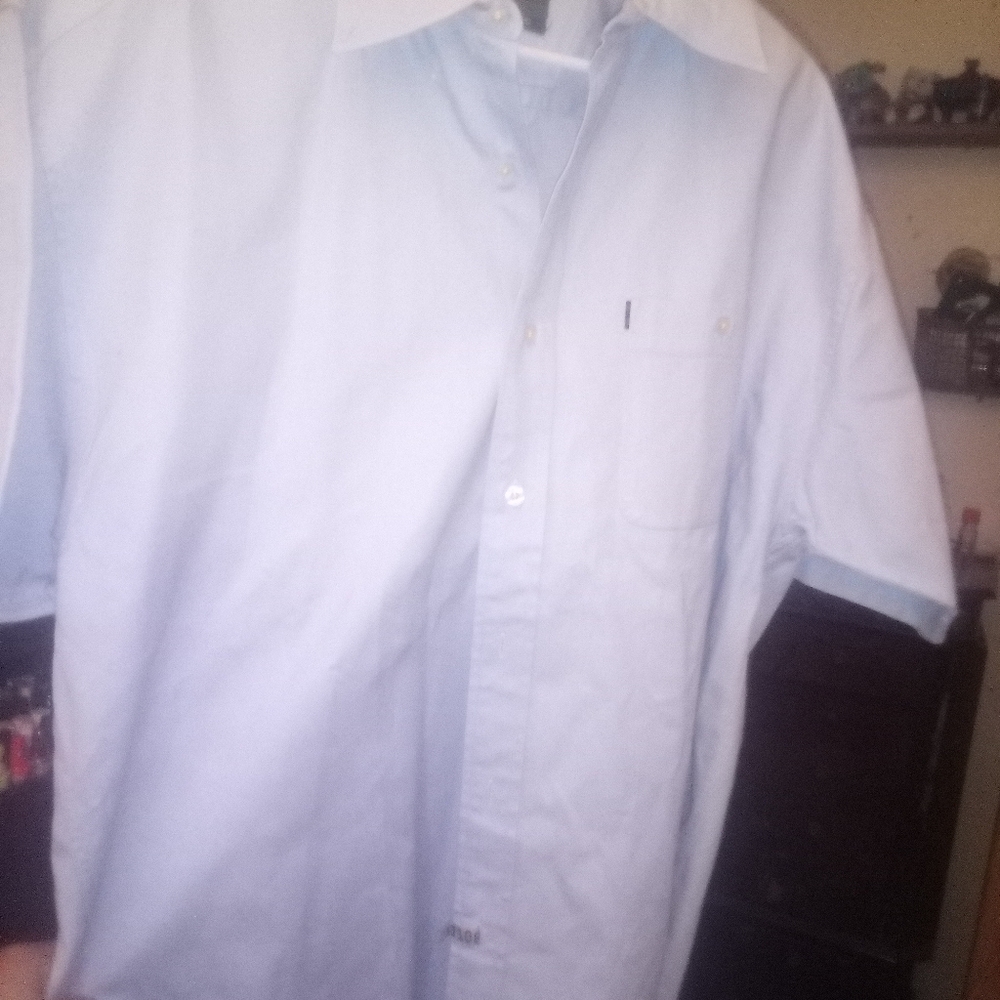 Button up blue shirt